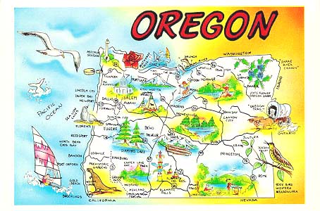Usa Map Oregon